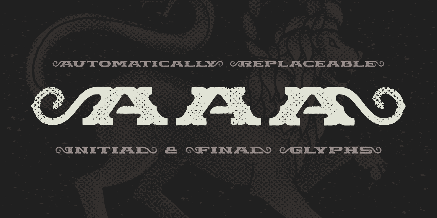 Example font Chimera Tail Rough #5